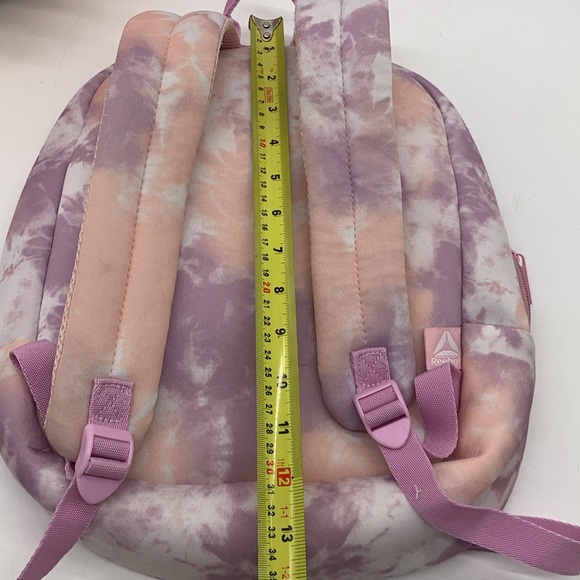 Reebok Pink Purple White Tie Dye Backpack MCB6727R - Picture 11 of 13